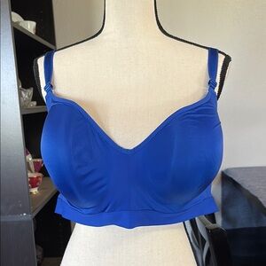 Women’s Torrid Size 44 DD Blue Push Up Underwire Bra